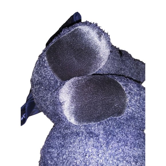 Dakin Applause Sapphire Bear Stuffed Plush Sparkle Blue Holiday Teddy Bear #5620 - Picture 4 of 7